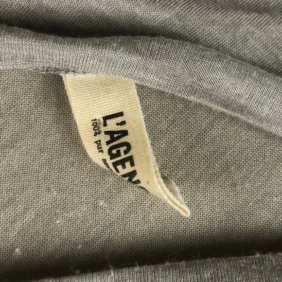 L'AGENCE Gray Dolman Lightweight Top - Picture 4 of 5